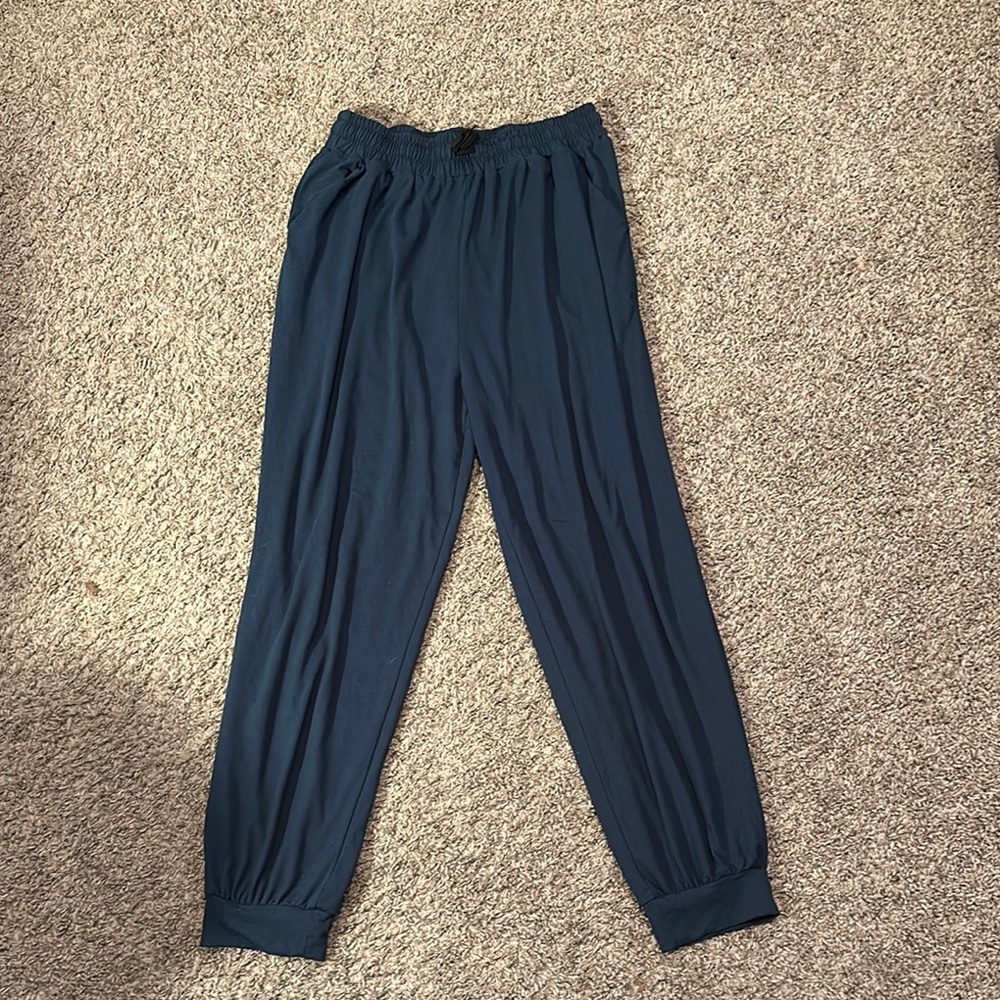 Women's LOU KEITH Blue Athletic‎ Knit Pants Size XL / Box 30-36